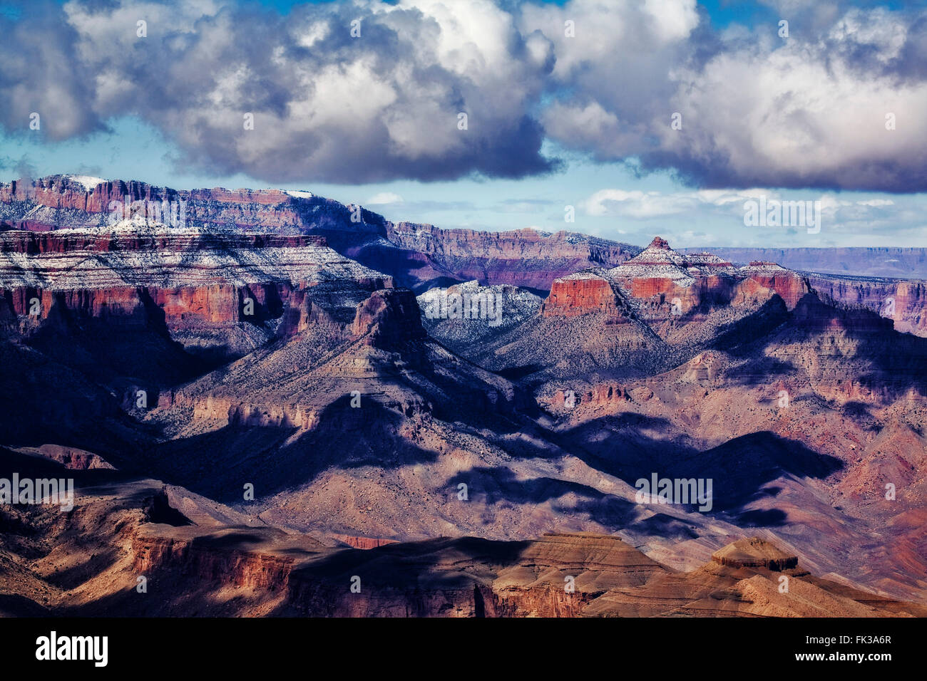 Die Szene von Desert View Vista, Grand Canyon South Rim, Arizona Stockfoto