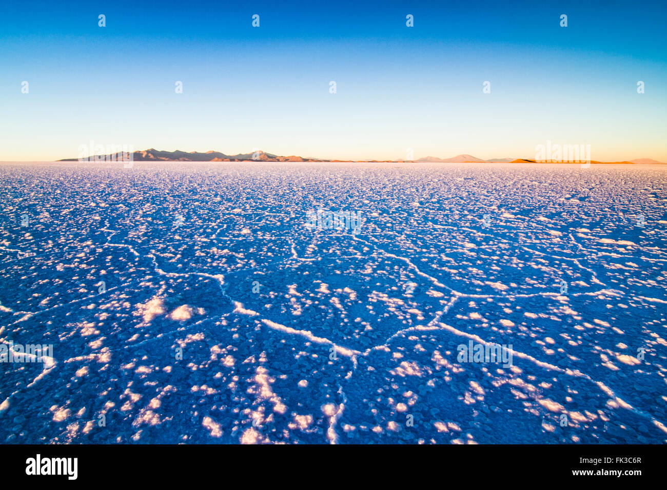 Salzsee Uyuni, Bolivien Stockfoto