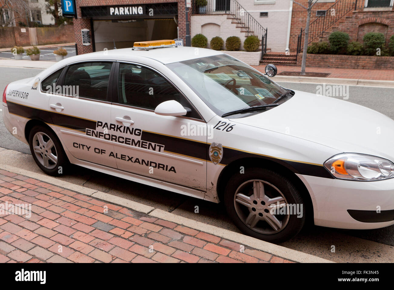 Parkplatz Durchsetzung Fahrzeug - Alexandria, Virginia, Vereinigte Staaten Stockfoto