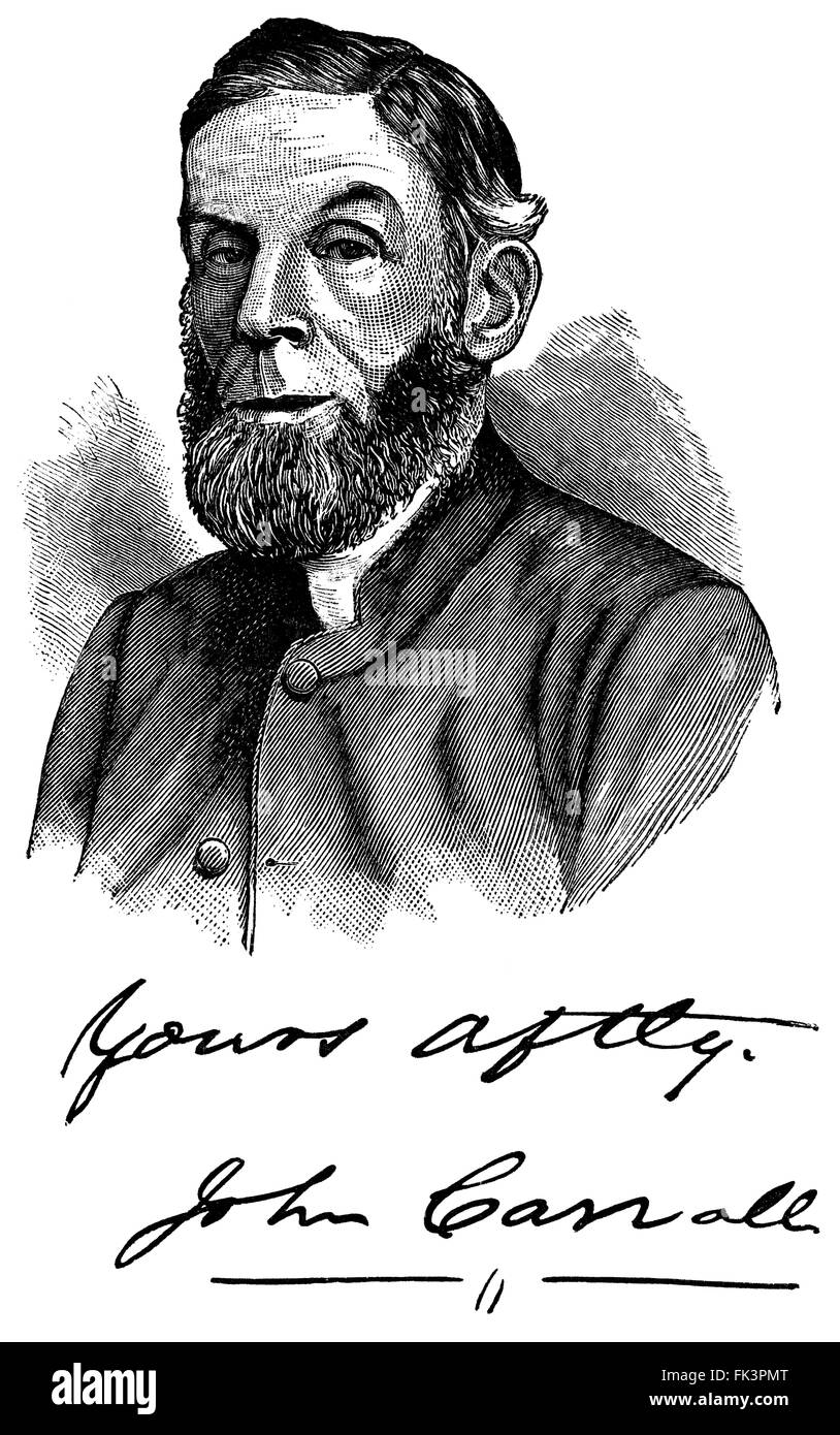 Porträt der Priester und Schriftsteller John Carroll, D.D. Stockfoto