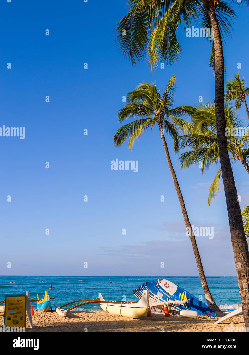 Waikiki Beach. Honolulu. Hawaii. USA Stockfoto