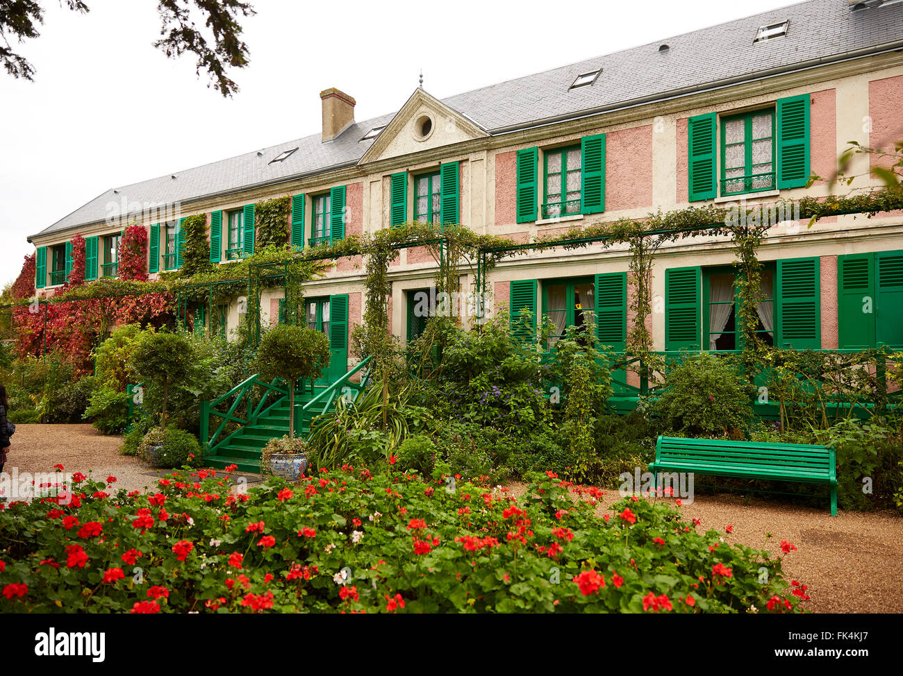 GIVERNY FRANKREICH MONET HAUS GARTEN Stockfoto