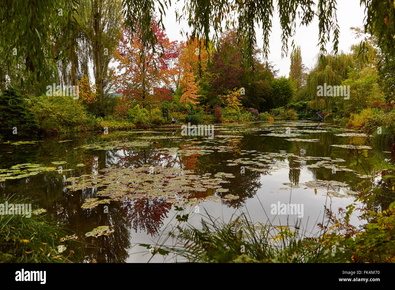 GIVERNY FRANKREICH MONET HAUS GARTEN Stockfoto