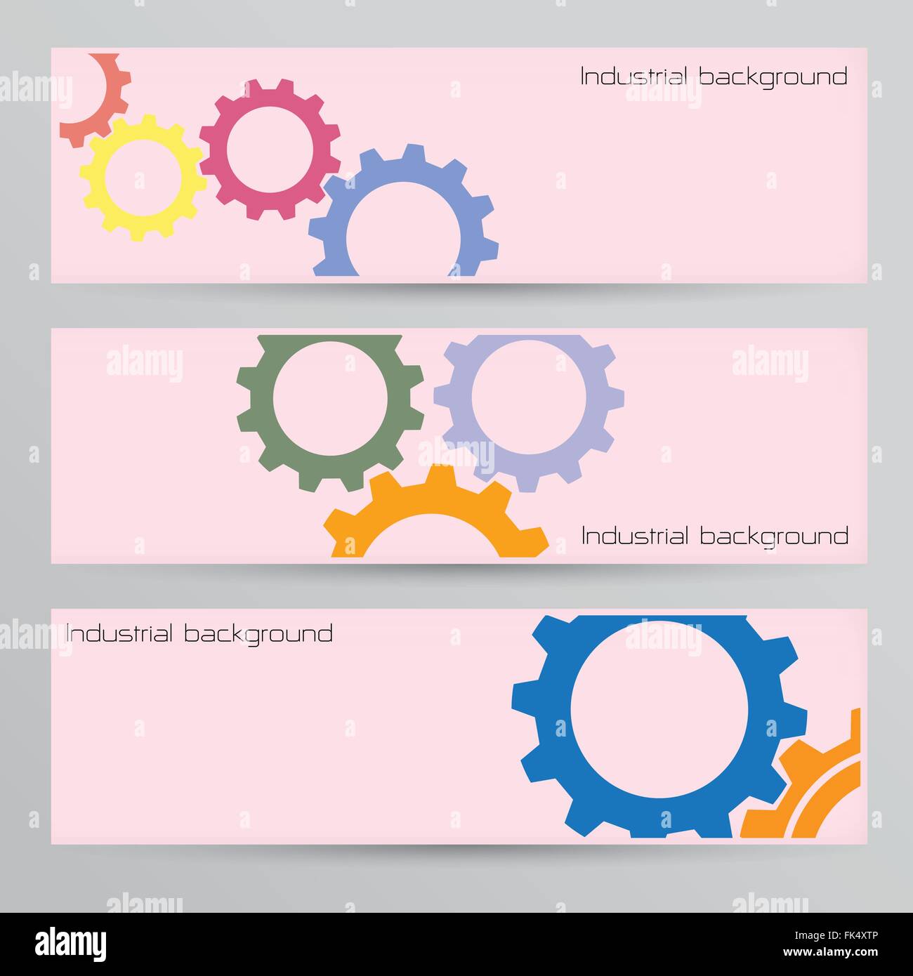 Industrielle Banner Hintergrund Konzept. Einsetzbar für Cover-Design, Website Hintergrund oder Werbung. Vektor-illustration Stock Vektor