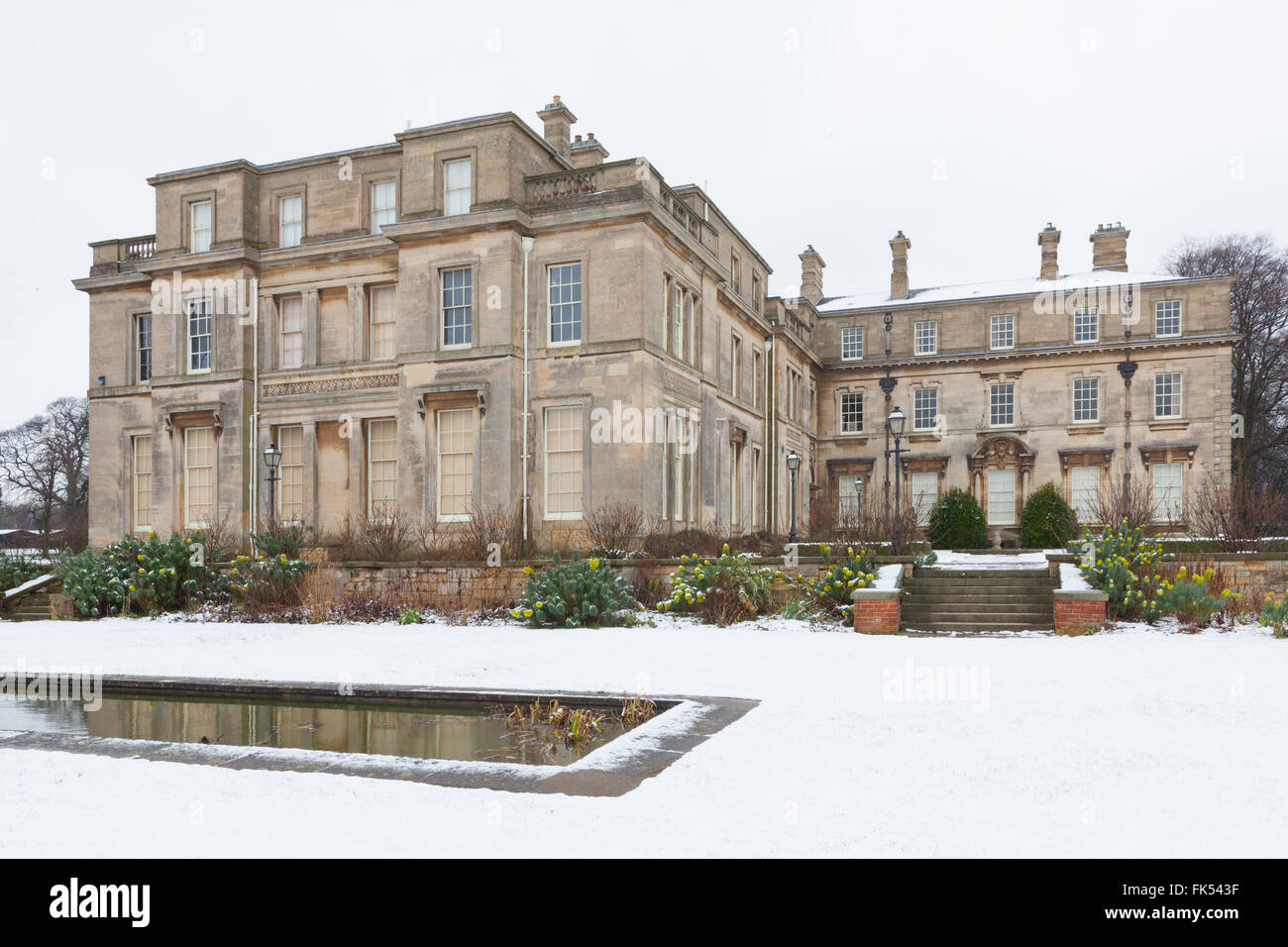 Normanby Hall Regency Herrenhaus nahe Scunthorpe in North Lincolnshire, England. Wohnhaus der Familie Sheffield. Stockfoto