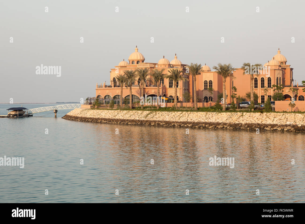 Luxus-Villen zu The Pearl in Doha, Katar Stockfoto