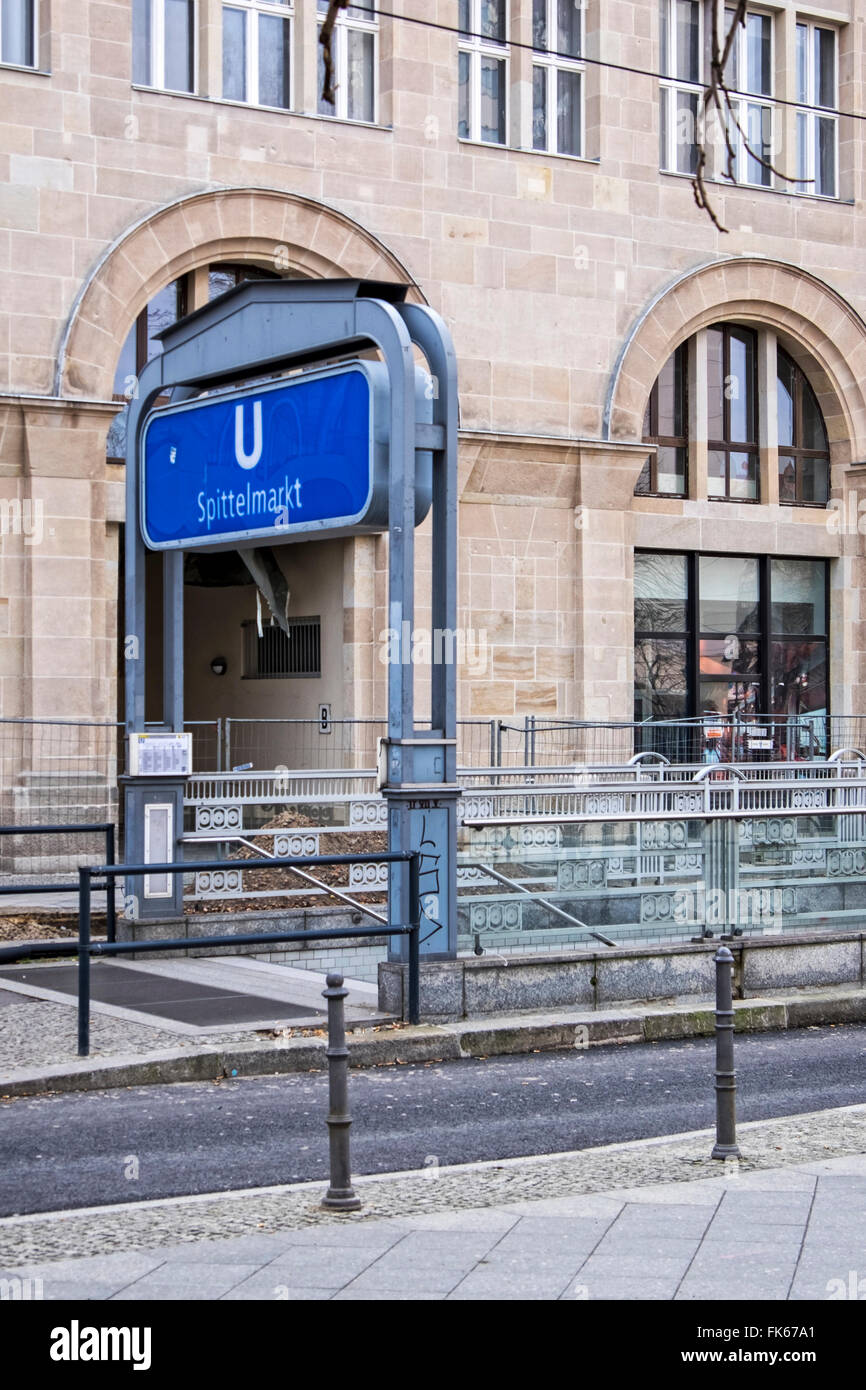 Spittelmarkt u bahn Stockfotos und bilder Kaufen Alamy