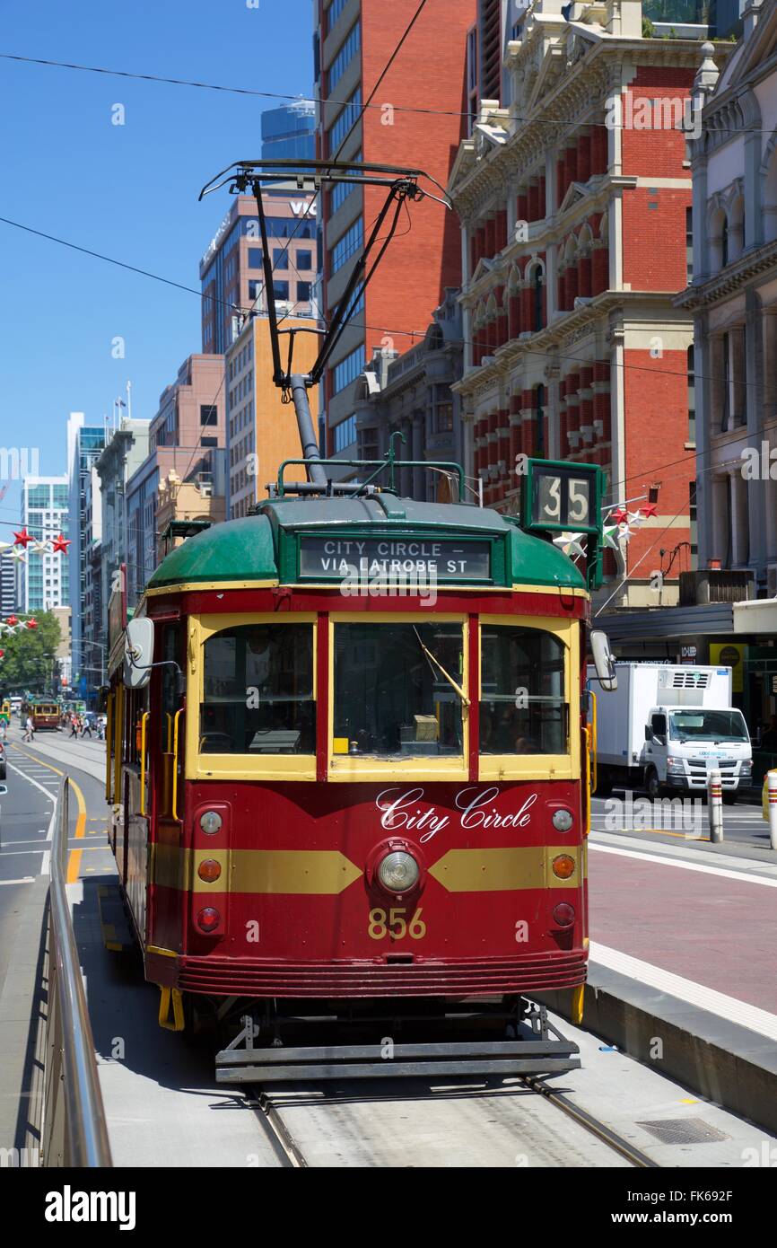 City Circle Tram, Melbourne, Victoria, Australien, Pazifik Stockfoto