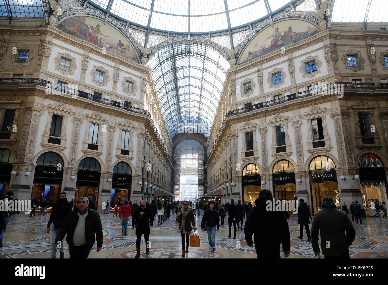 Vittorio Emanuele II Gallery, Mailand, Lombardei, Italien, Europa Stockfoto