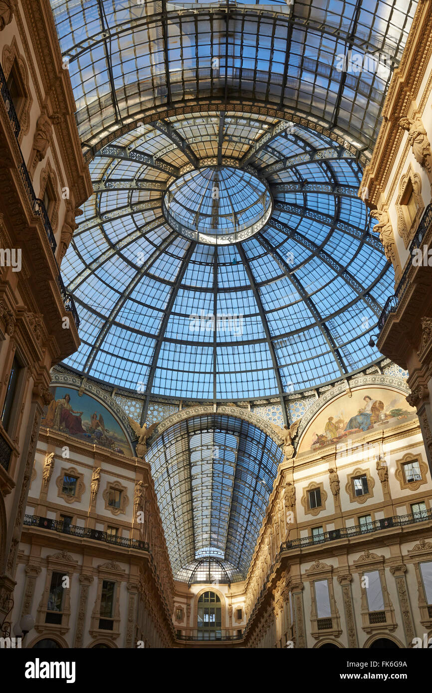 Vittorio Emanuele II Gallery, Mailand, Lombardei, Italien, Europa Stockfoto