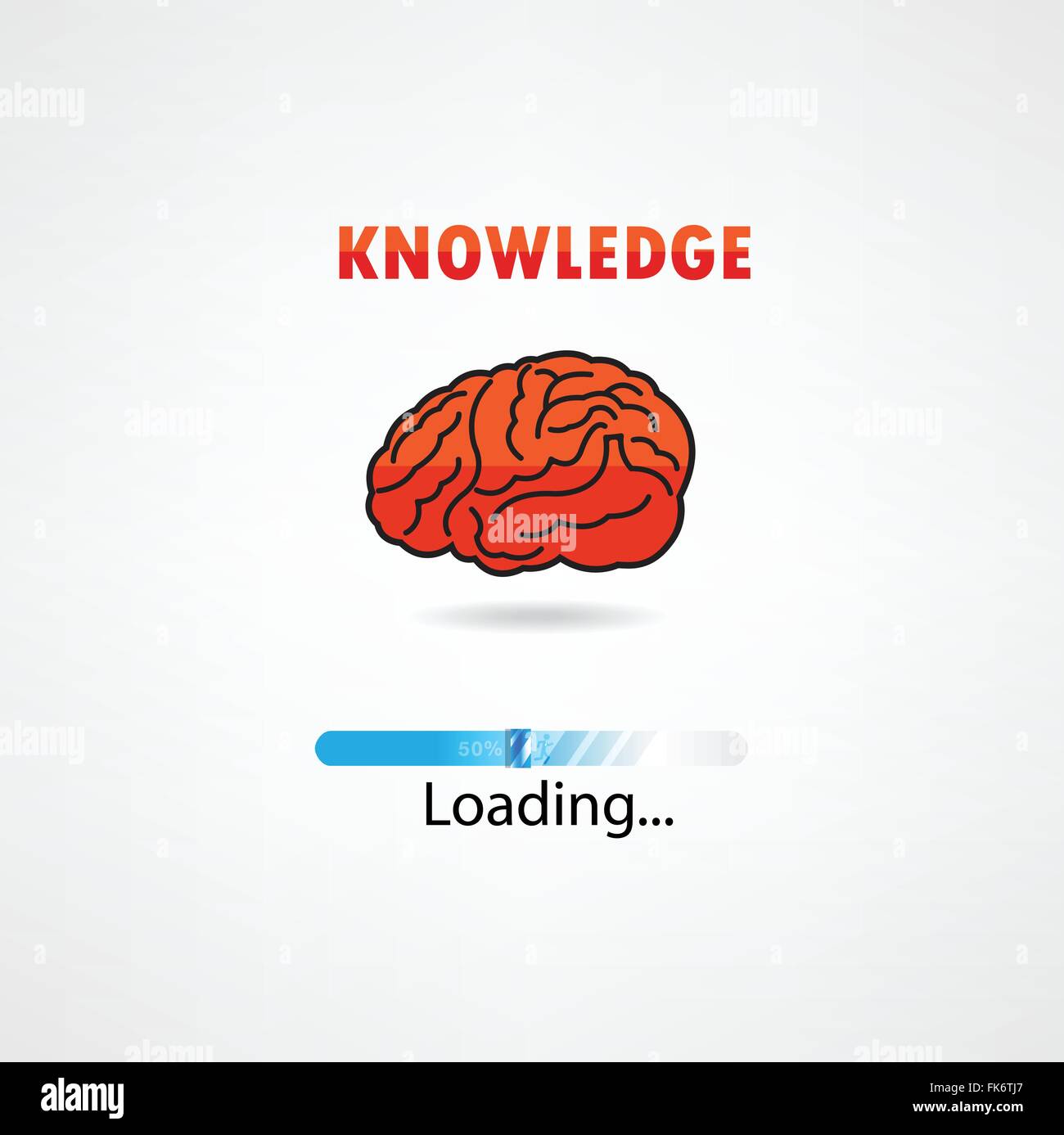 kreative Gehirnhälfte laden auf Hintergrund, Design für Plakat Flyer Abdeckung Broschüre, Geschäftsidee, Bildungskonzept. Stock Vektor