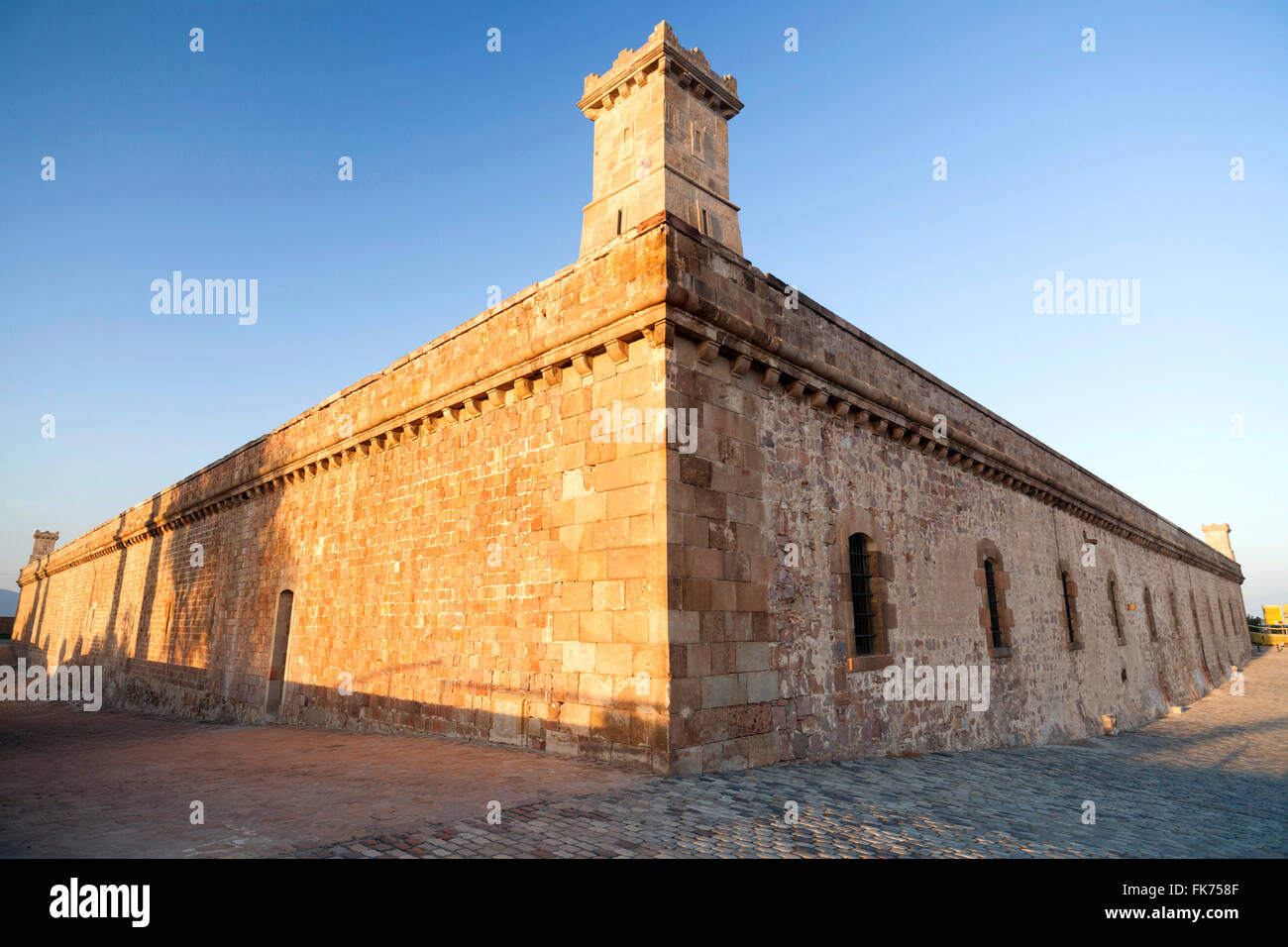 Schloss von Montjuic, Barcelona. Stockfoto