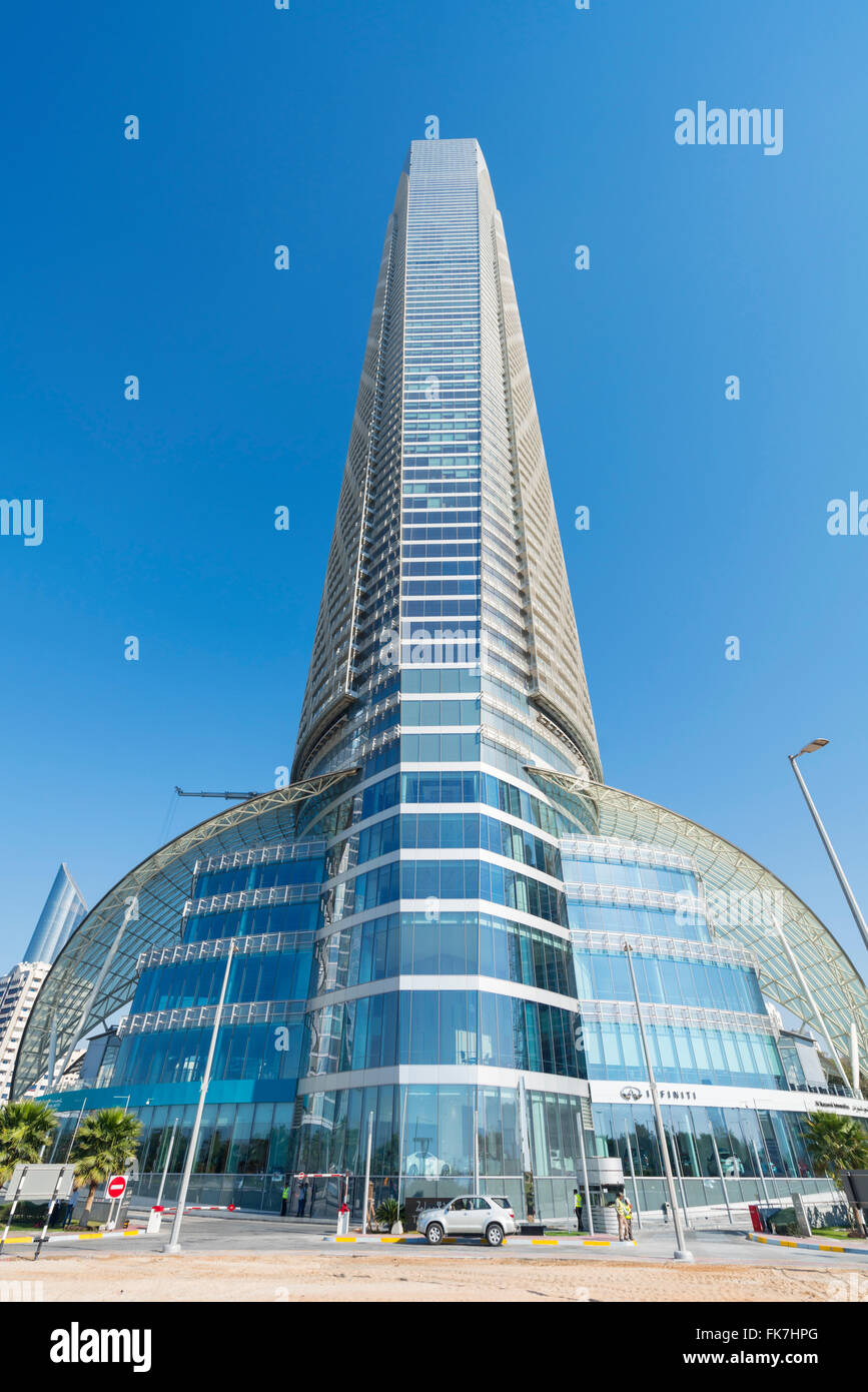 Außenansicht des The Landmark Tower in Abu Dhabi Vereinigte Arabische Emirate Stockfoto