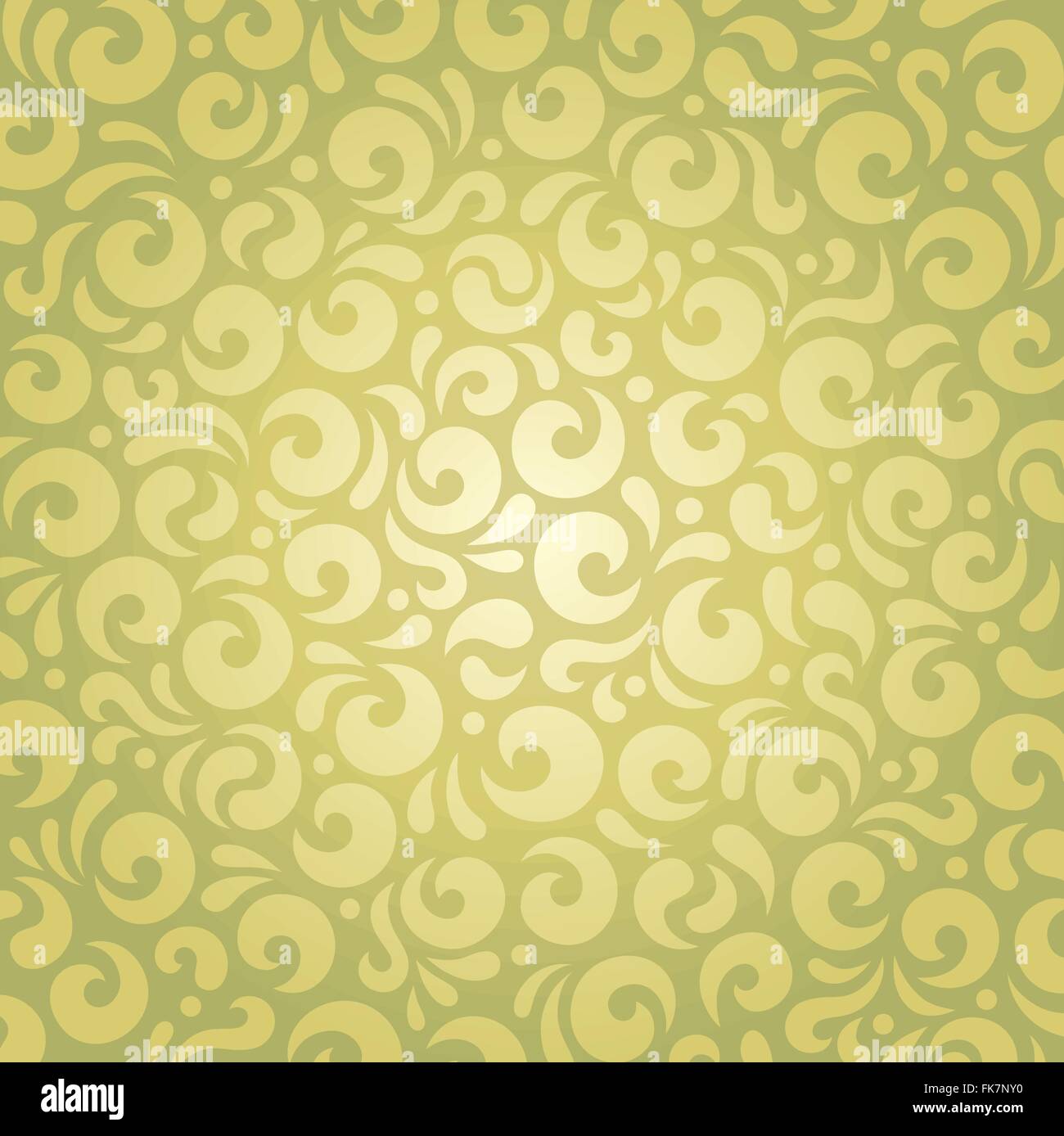 Retro grün Vintage Tapete Muster dekorative Vektor-design Stock Vektor