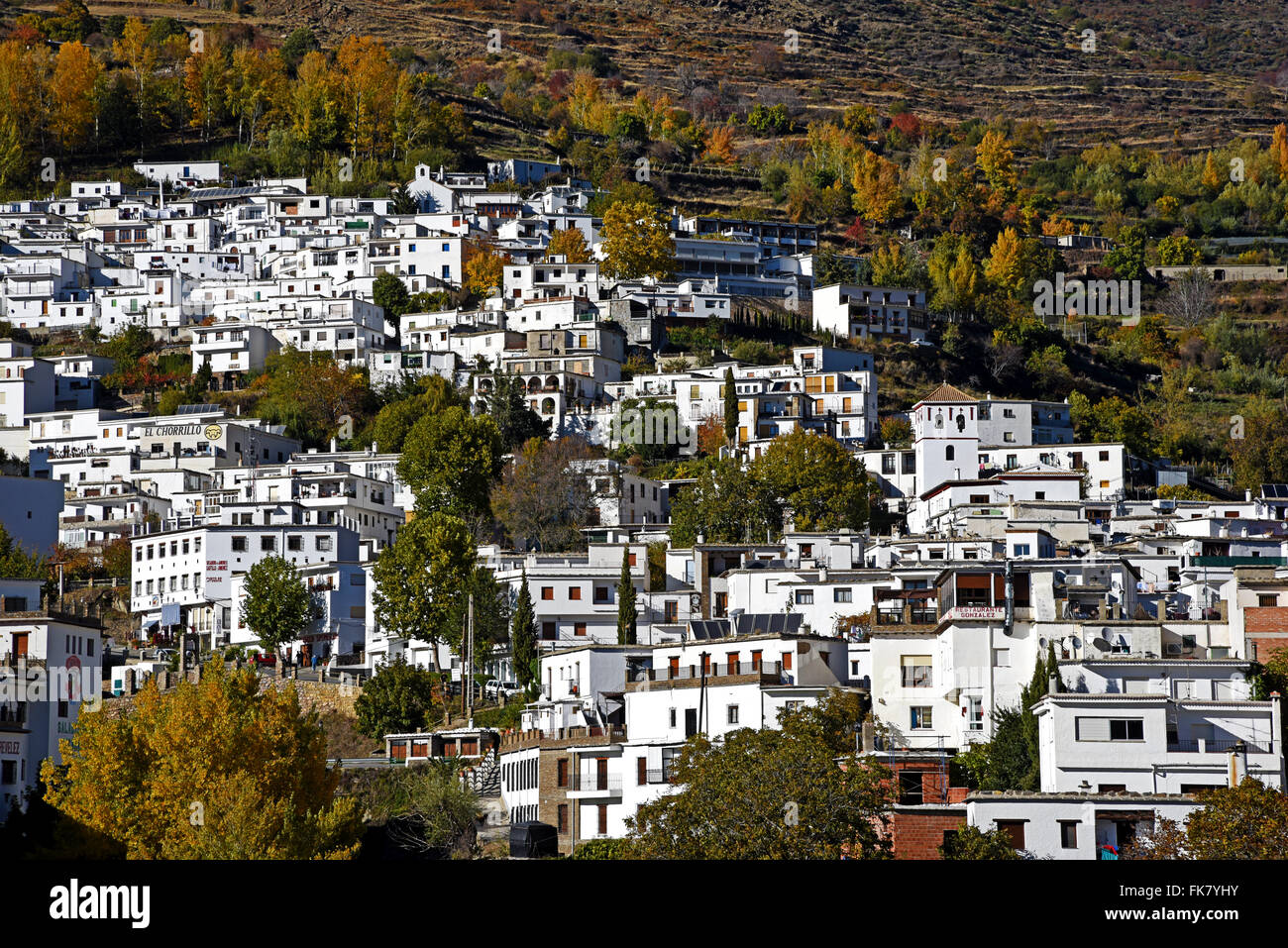 Trevelez Stadt in der Sierra Nevada, Granada Stockfoto