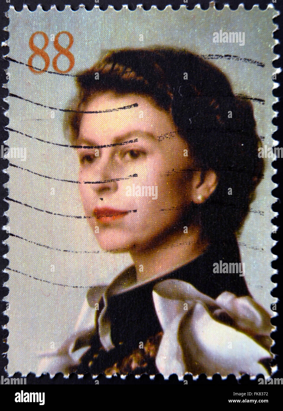 Australien - ca. 2013: Briefmarke gedruckt in Australien zeigt Königin Elizabeth II von Pietro Annigoni ca. 2013 Stockfoto