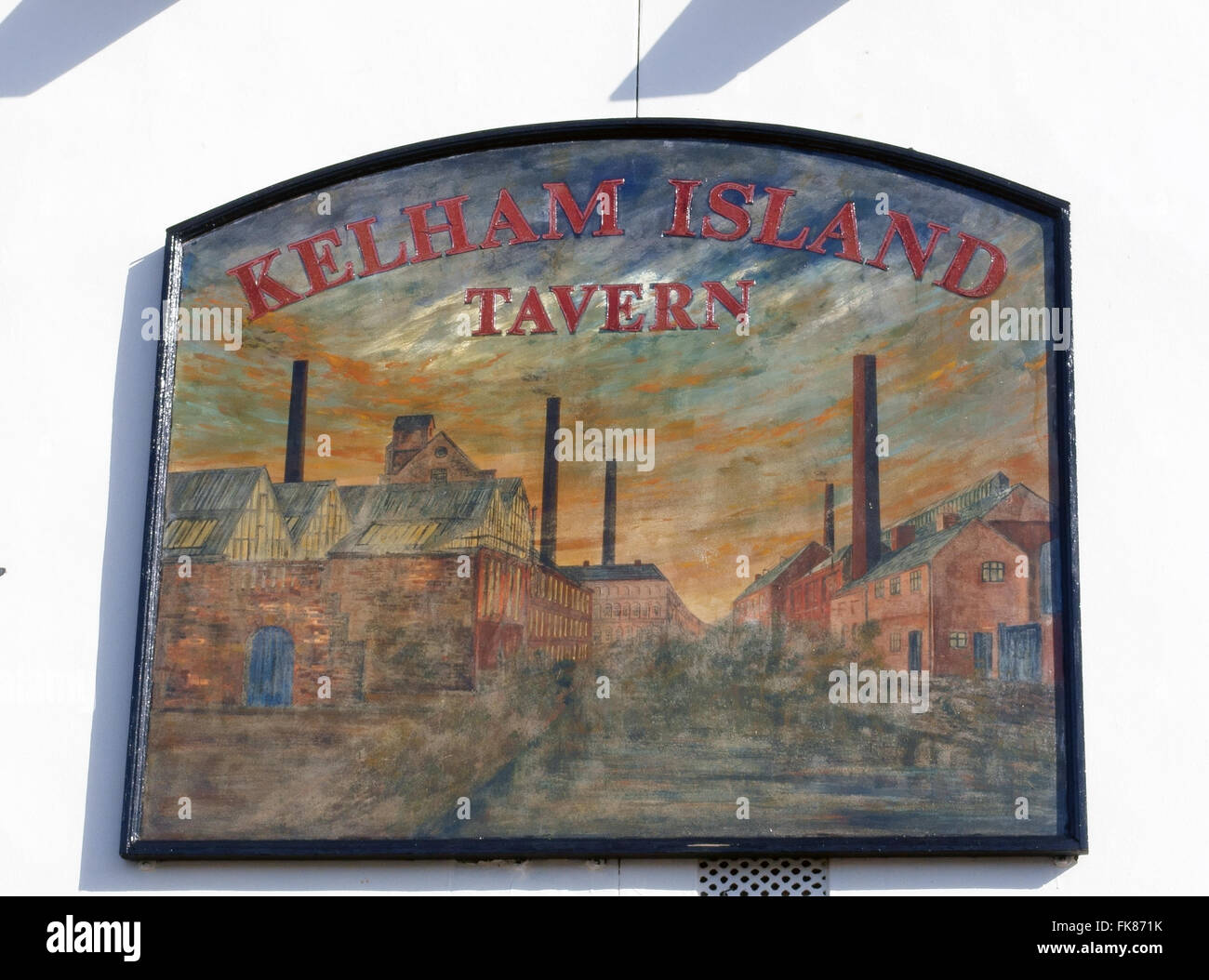 Das Pub Schild CAMRA preisgekrönten Pub The Kelham Island Tavern Stockfoto