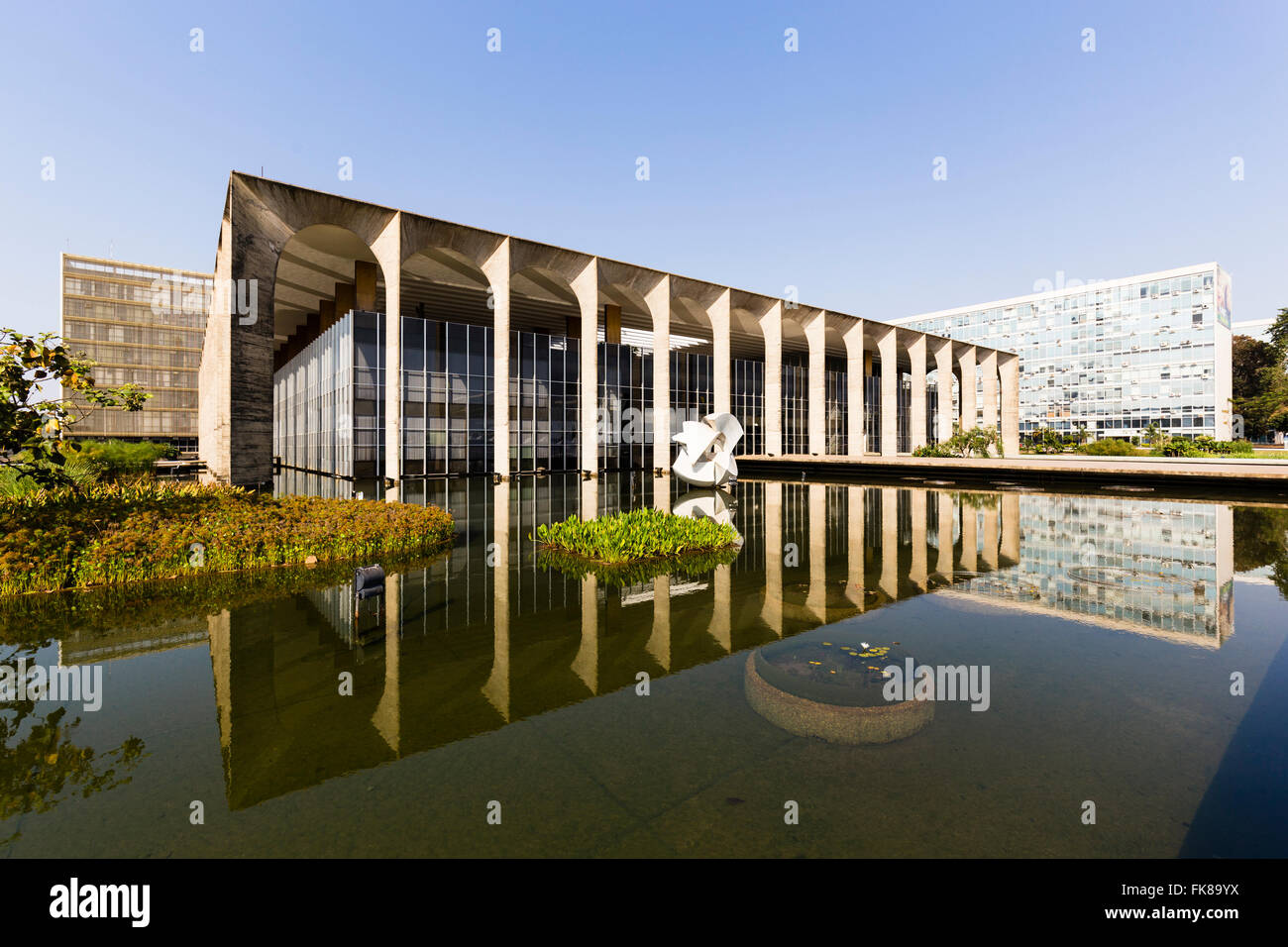 Itamaraty Palastes Palacio do Itamaraty, Außenministerium, Brasília, Brasilien Stockfoto