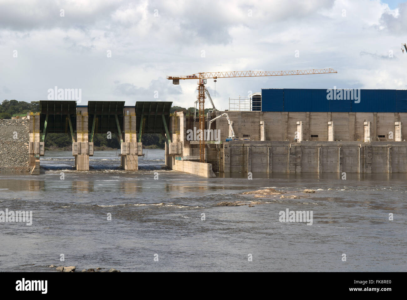 ARAGUARI Staudamm - Wasserkraft Ferreira Gomes Stockfoto