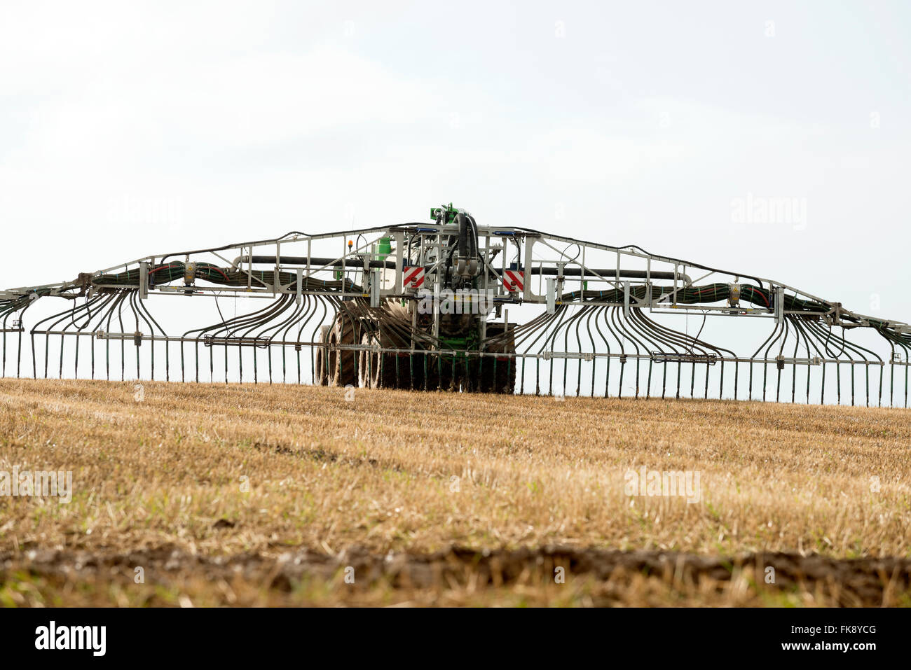 Deutsch hergestellt Vogelsang Gülle sprayer Stockfoto