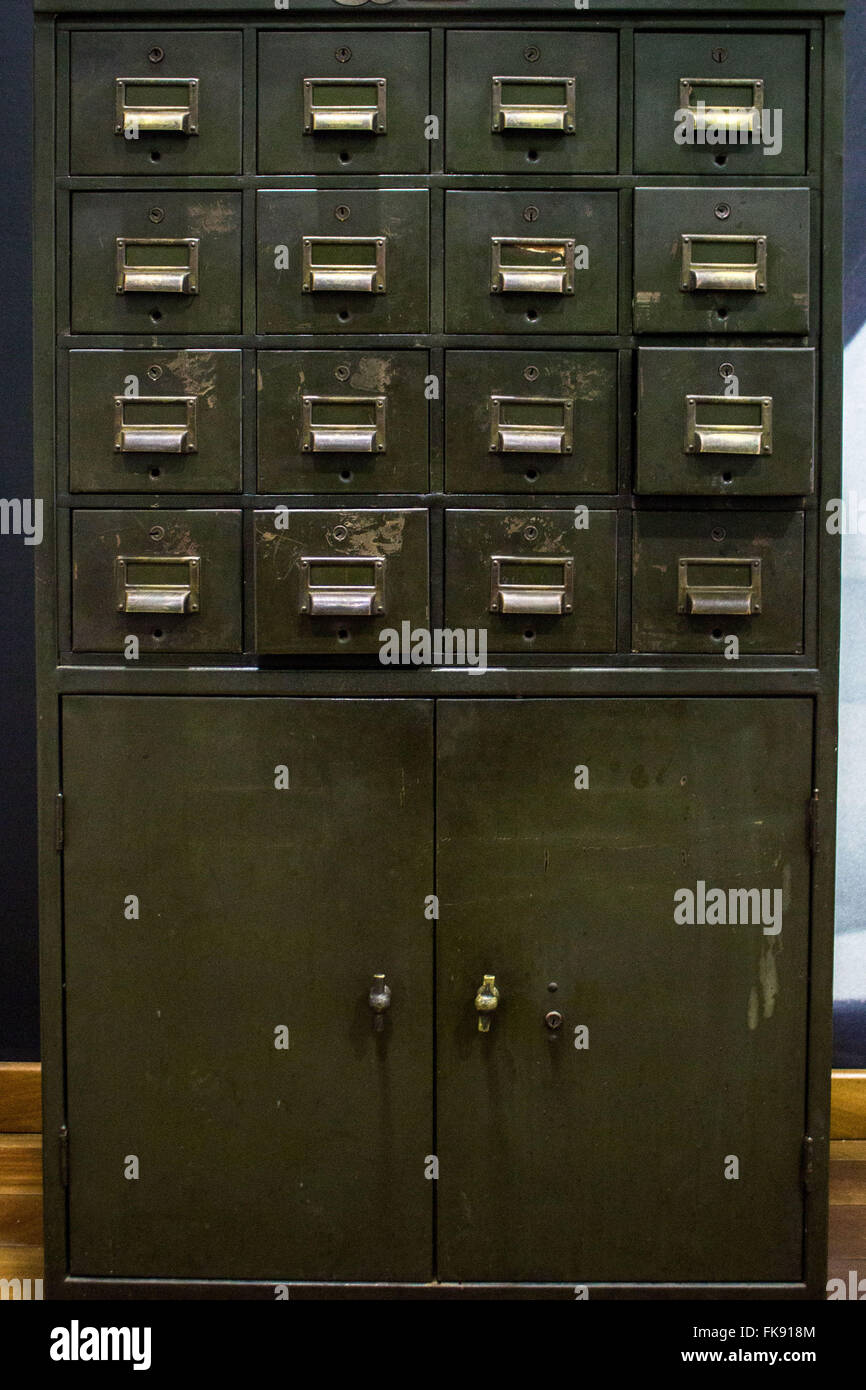 Archiv der Aktion waren die Aufzeichnungen der politischen Gefangenen in der Zeit des Militärregimes Stockfoto