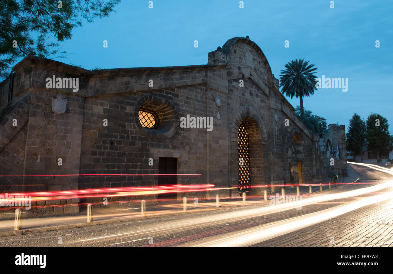 Berühmte historische Gebäude Wahrzeichen von Famagusta-Tor in der Stadt Nikosia in Zypern. Stockfoto