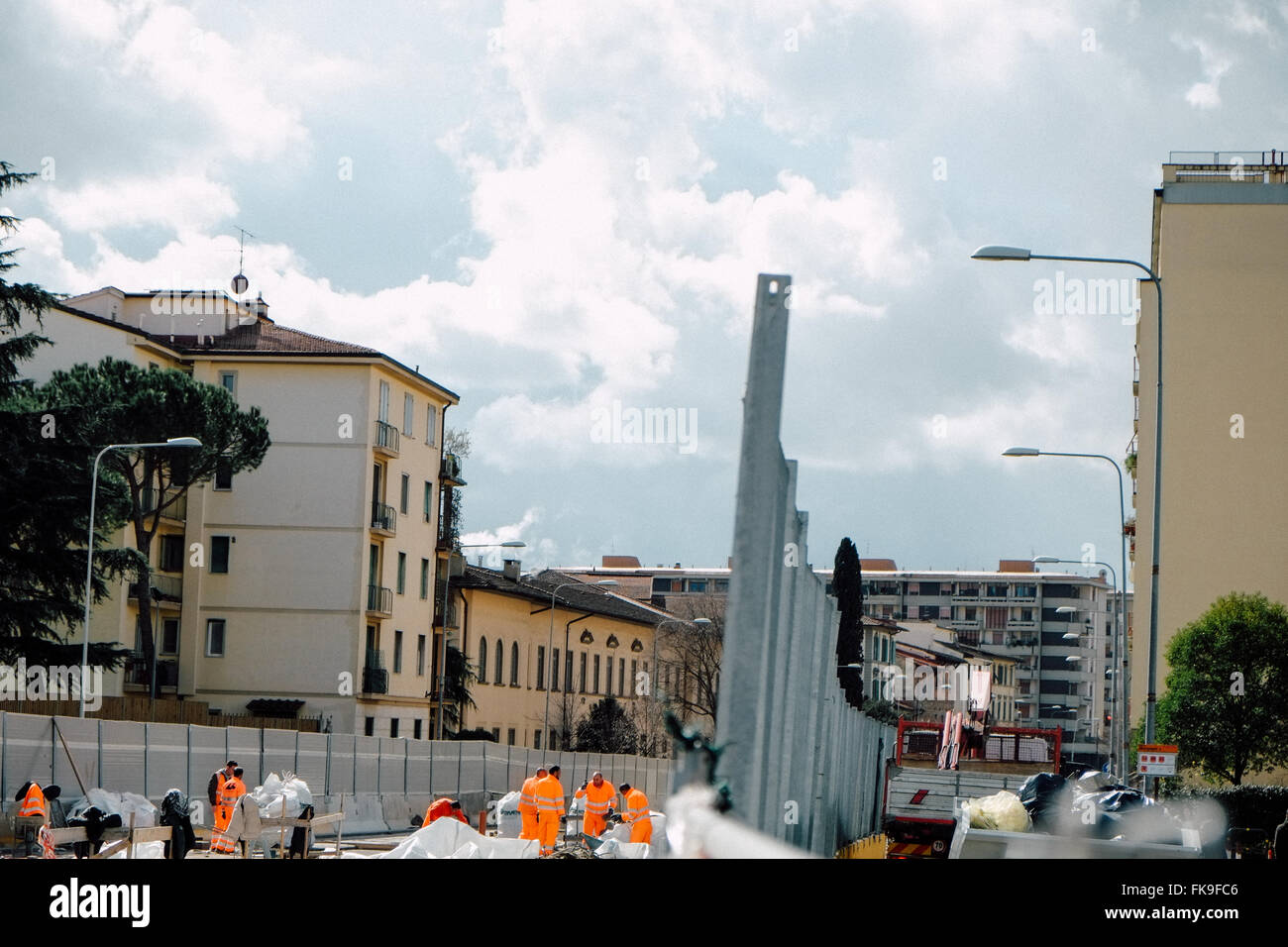 Florenz ist die Entwicklung seiner Oberfläche und die letzte im September 2018. Stockfoto