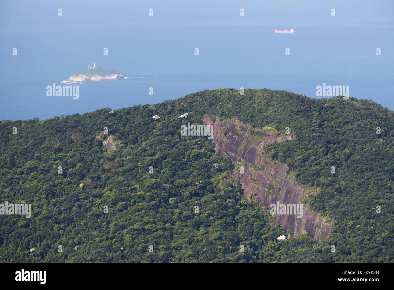 Tijuca National Park und Archipel Cagarras bekannt als Cagarras Inseln Nebenkosten Stockfoto