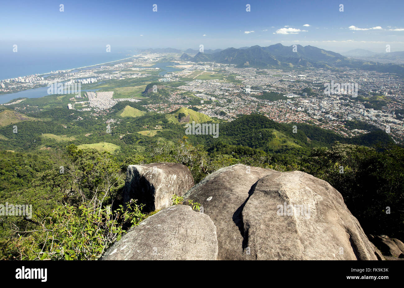Tijuca National Park und Archipel Cagarras bekannt als Cagarras Inseln Nebenkosten Stockfoto
