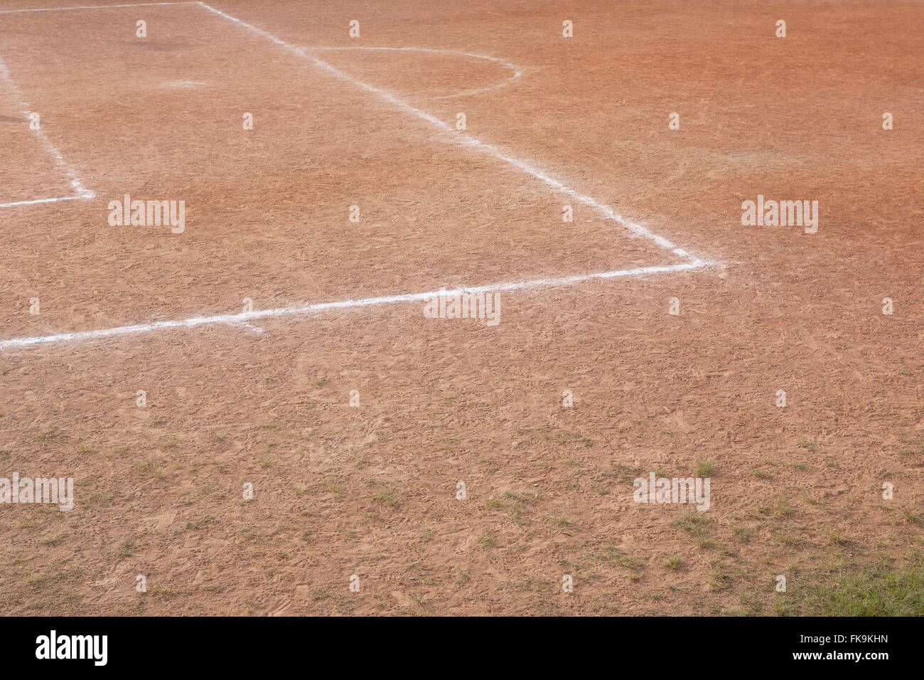 Detail ein Fußball-Feld-Abgrenzung der Aue - Lapa Bezirk - west Stockfoto