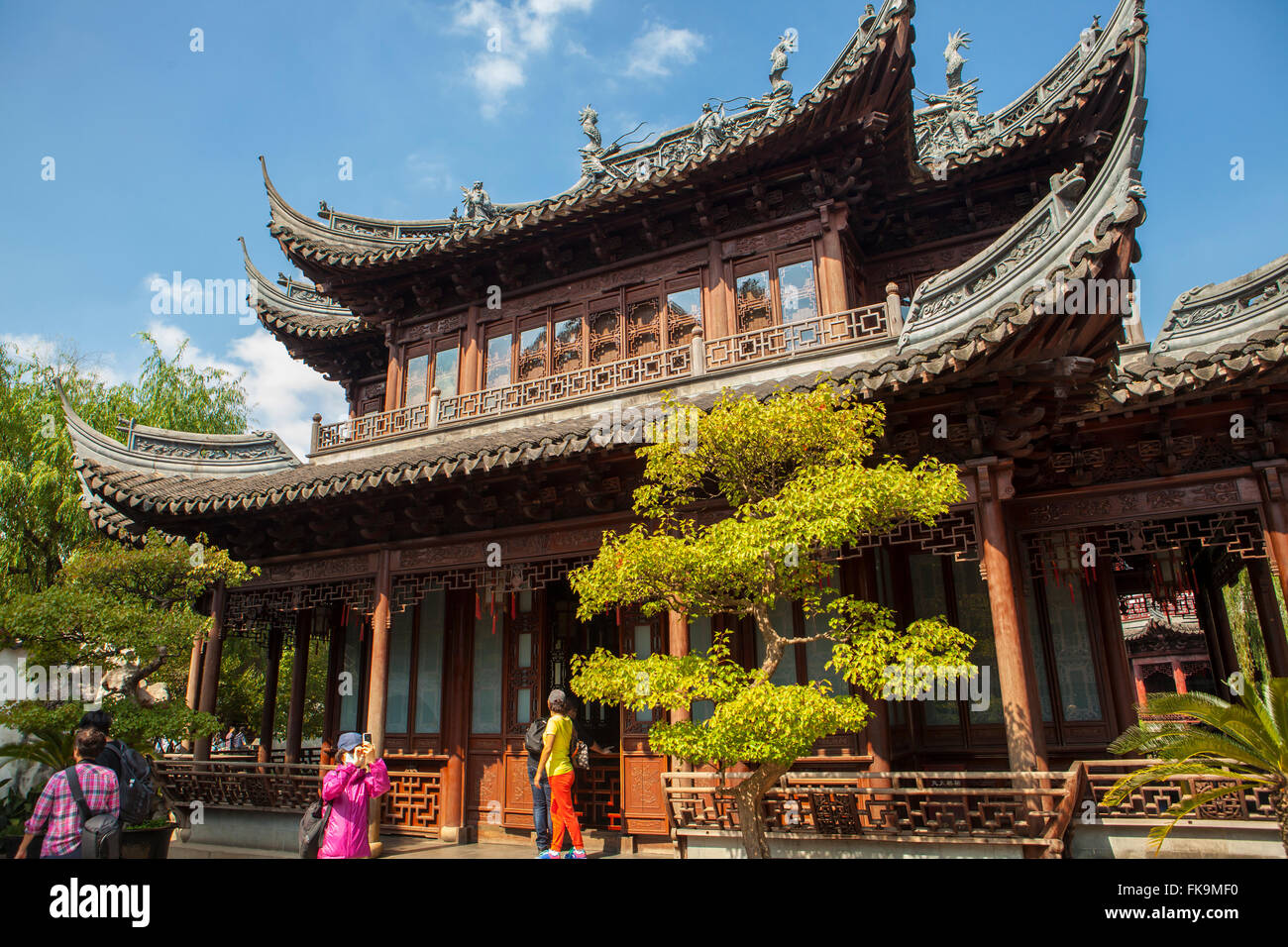 Yu-Garten, Shanghai, China Stockfoto