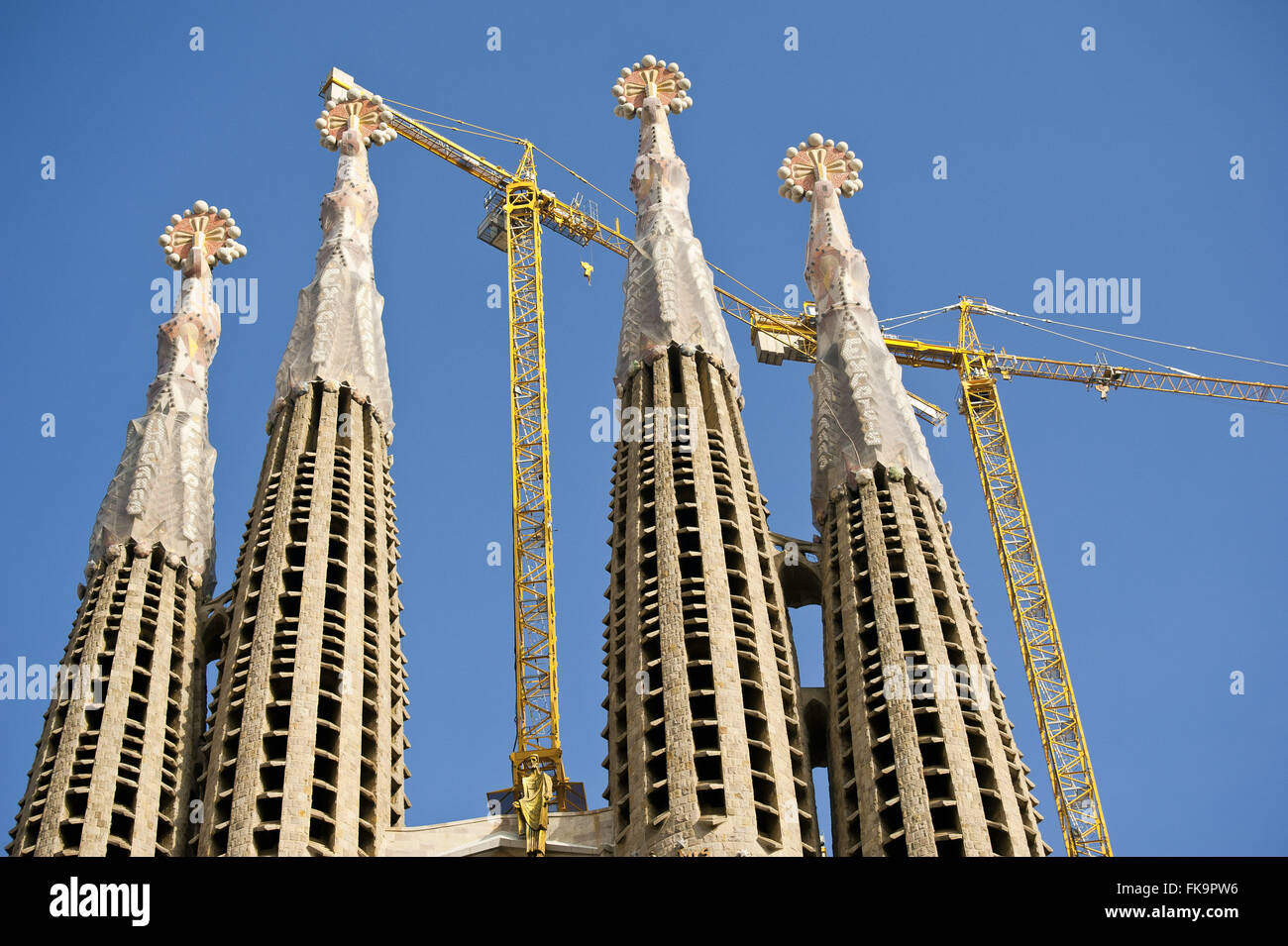 Die Basilika Sagrada Familia - Antoni Gaudi-Projekt Stockfoto