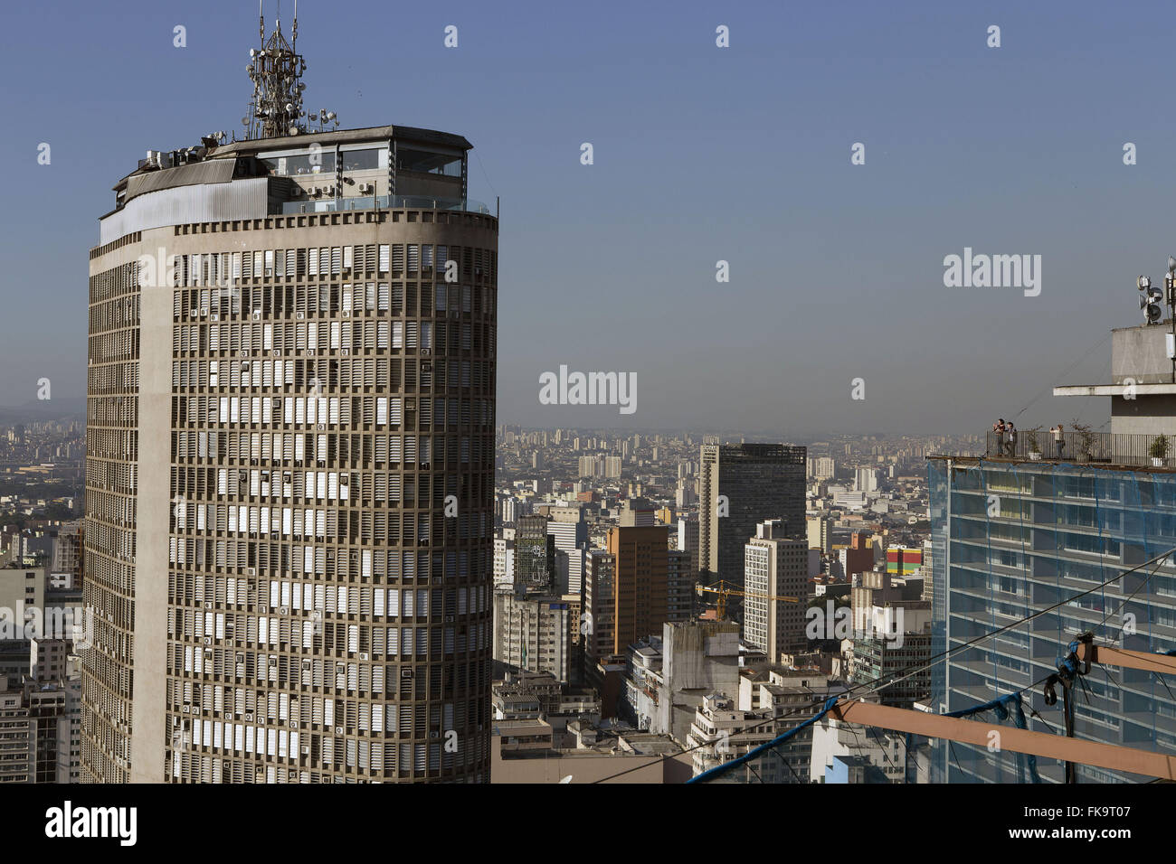 Edifício Itália keine Centro da Cidade Visto ein Partir Edifício Copan Stockfoto