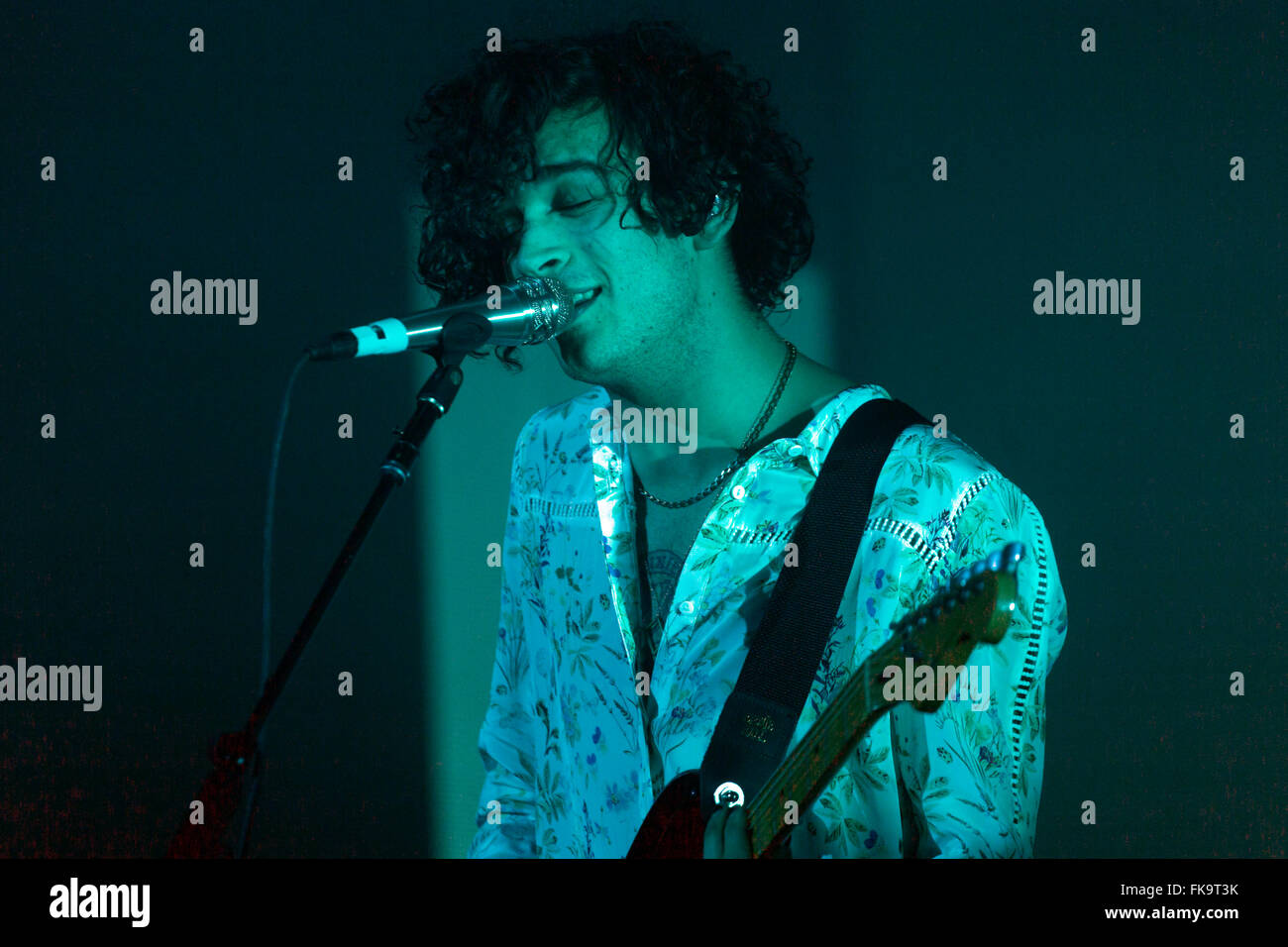 London, UK, 7. März 2016. Der 1975 Live Performance in o2 Brixton Academy. Bildnachweis: Robert Stainforth/Alamy Live-Nachrichten Stockfoto