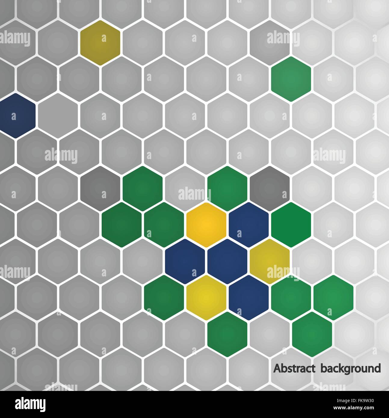 Vektor Sechseck Hintergrund in Brasilien Flagge Konzept. Können werden verwendet in Cover-Design, Buchgestaltung, Website Hintergrund, CD-Cover Anzeige Stock Vektor