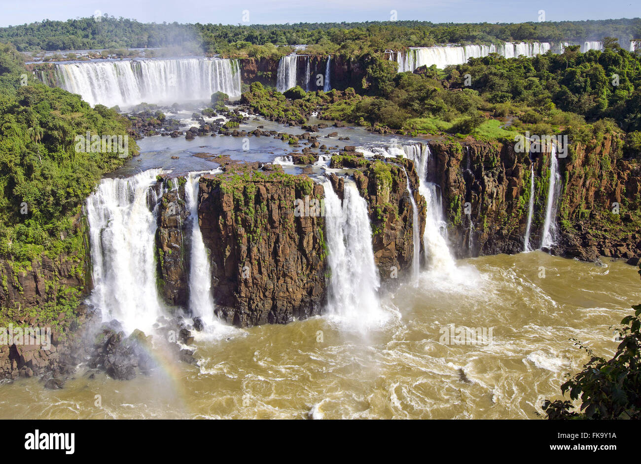 Iguaçu-Wasserfälle in Iguazu National Park Stockfoto