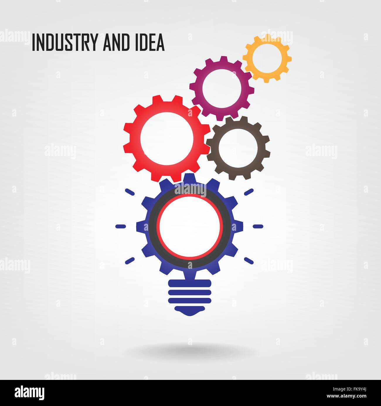 Kreative Glühbirne Hintergrund Konzeptdesign für Plakat Flyer Abdeckung Broschüre, Geschäftsidee, abstrakte background.vector Fittings Stock Vektor