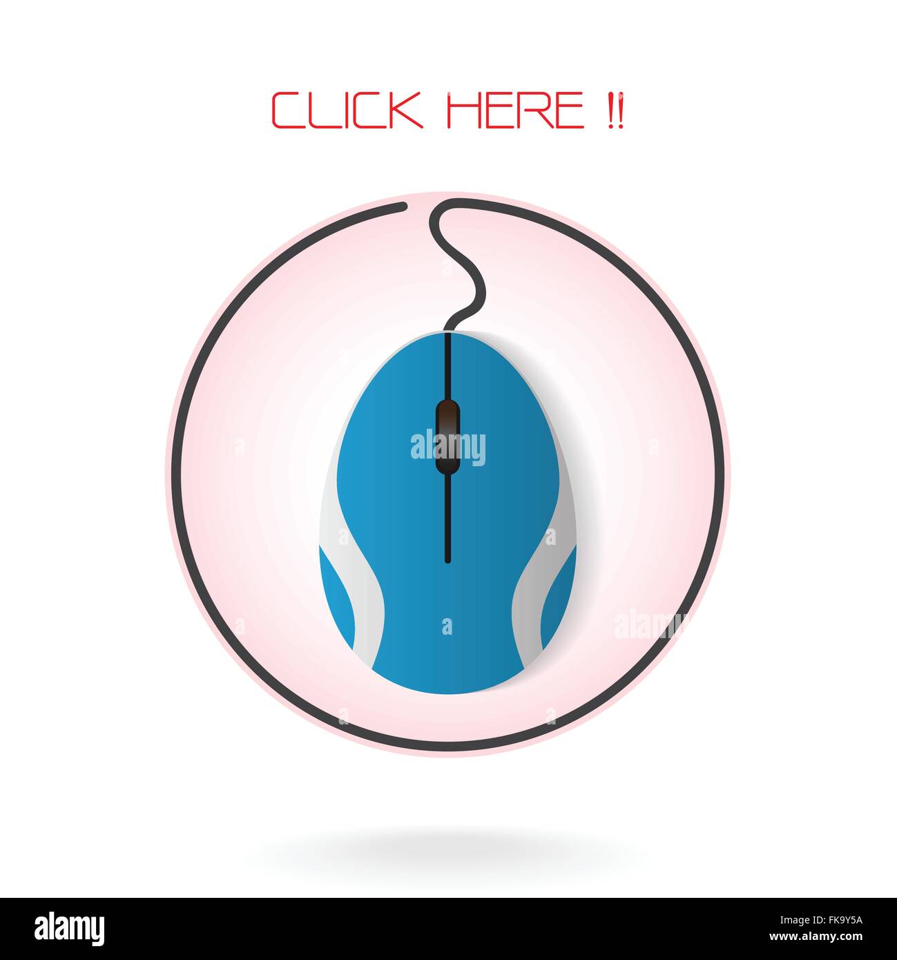 Computer Maus Zeichen, Geschäftsideen. Vektor-illustration Stock Vektor