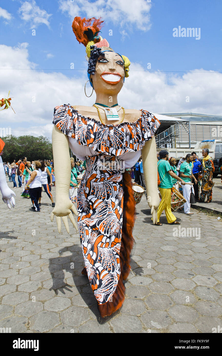 Bonecoes in der traditionellen Kultur Festival Paulista - Sao Paulo enthüllt Stockfoto