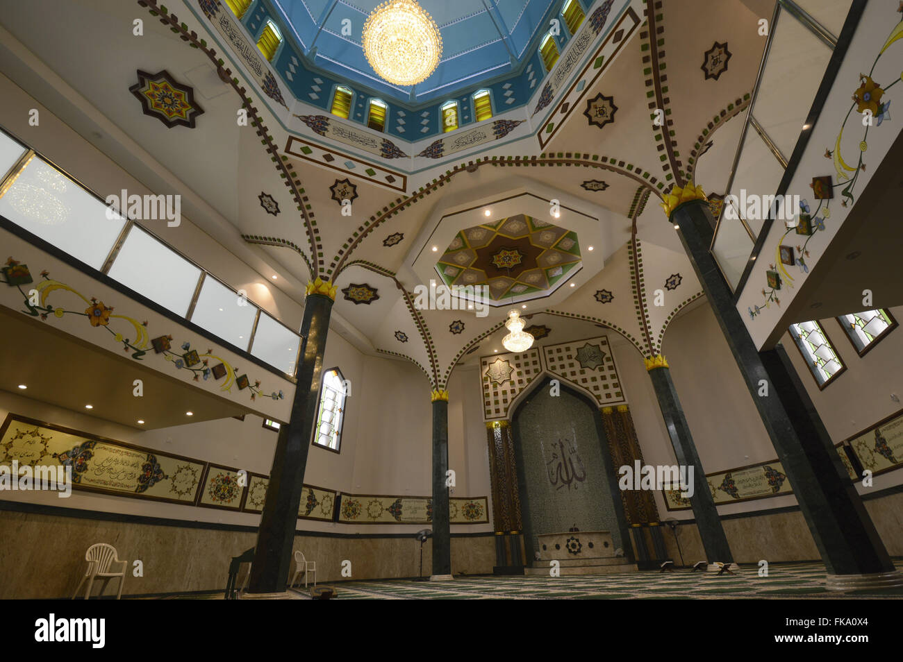 Vista Interna da Mesquita Brás - Bairro Brás Stockfoto