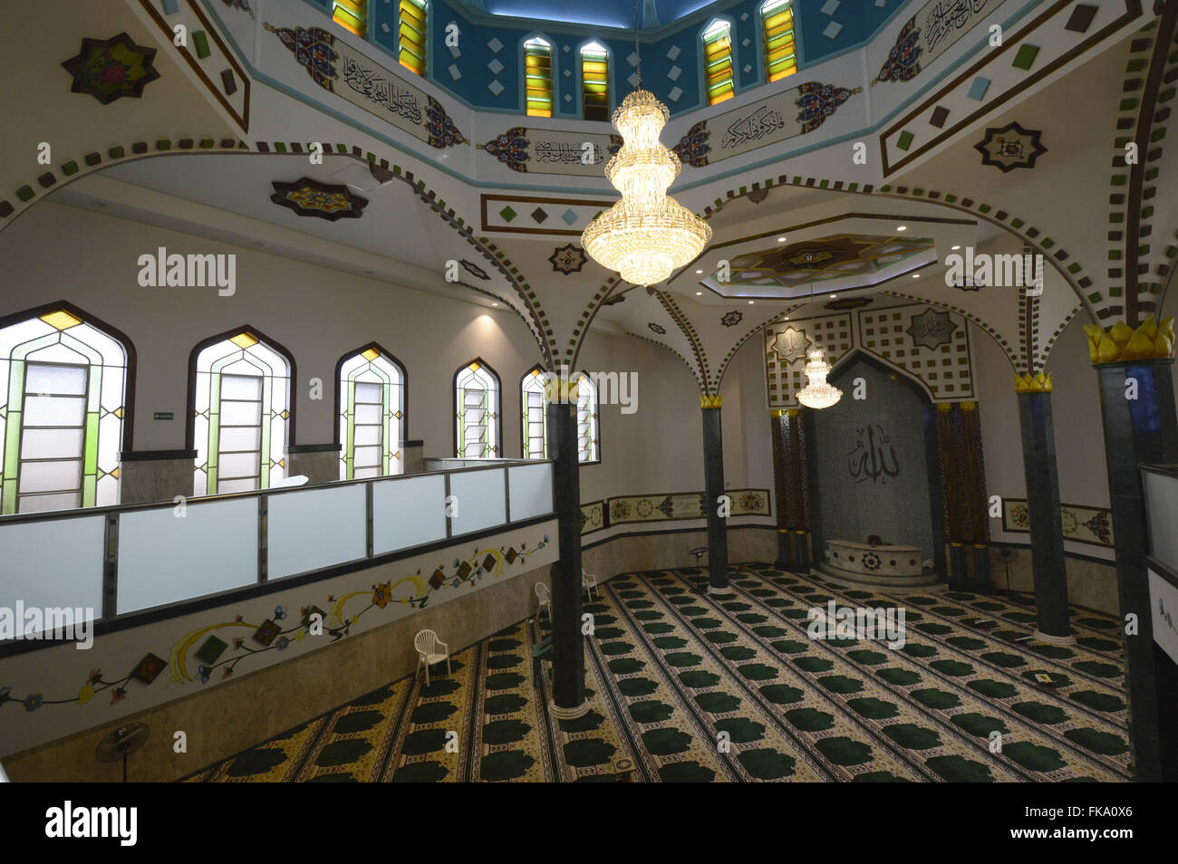 Vista Interna da Mesquita Brás - Bairro Brás Stockfoto