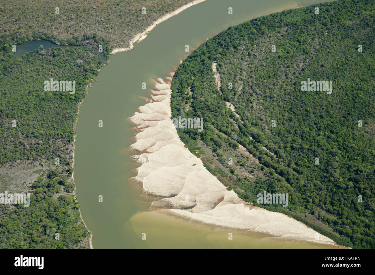 Culuene Fluss während der Winter - die Trockenzeit - Region nördlich von Mato Grosso Stockfoto