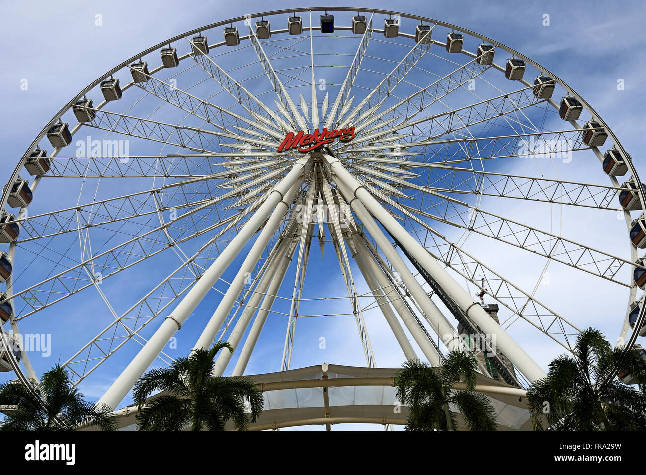 Riesenrad von Asiatique ist Wahrzeichen von bangkok Stockfoto