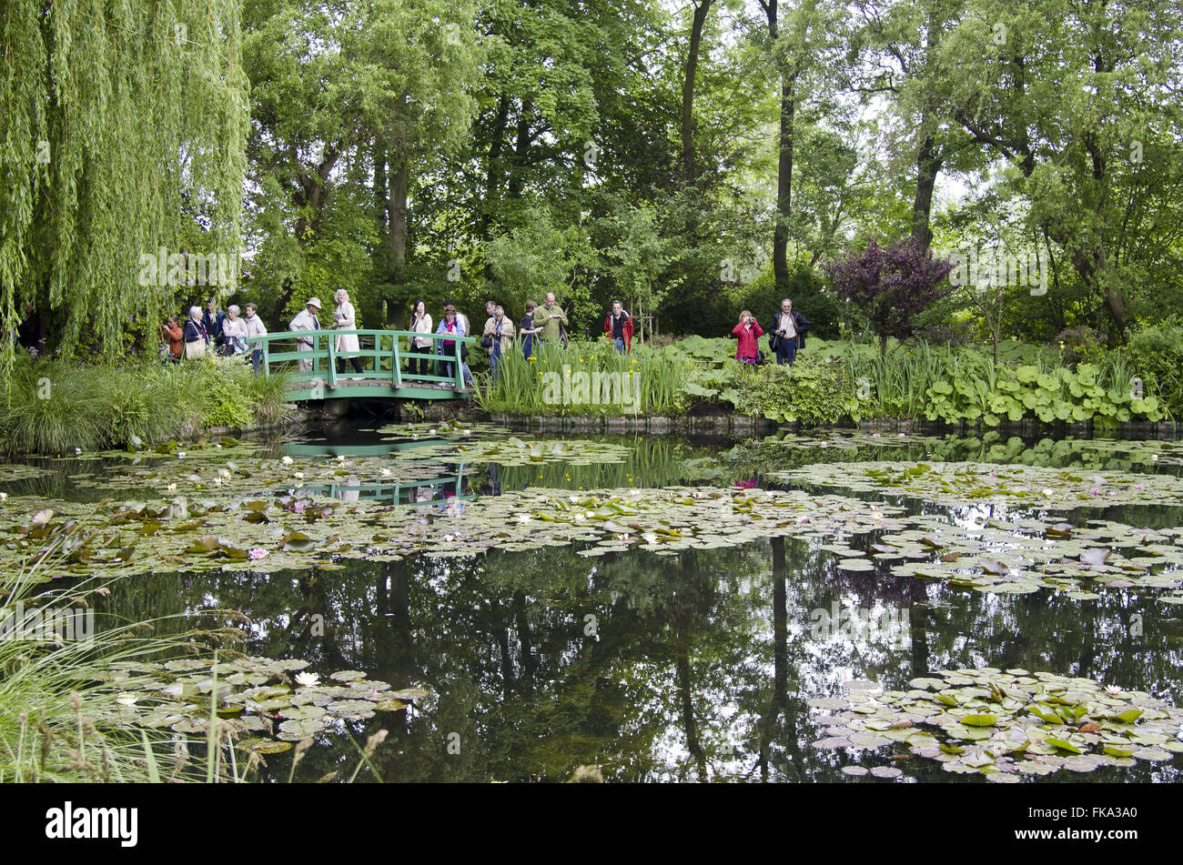 Monets Garten - Garten der Nympheas - Dorf von Giverny - hohe Mormandia Stockfoto