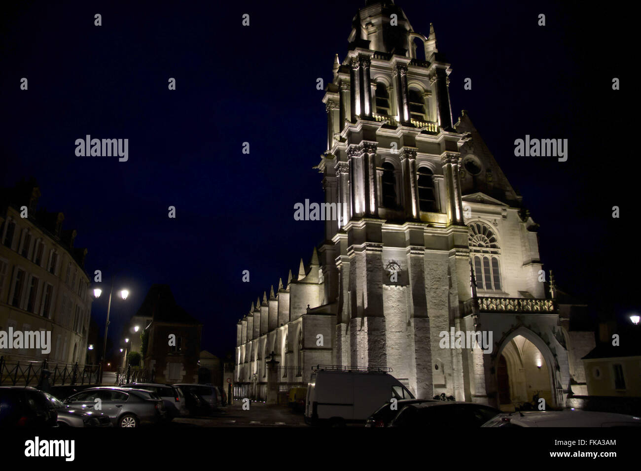 Kathedrale Kirche von Saint Louis Stadt Blois - Loire-Tal Stockfoto