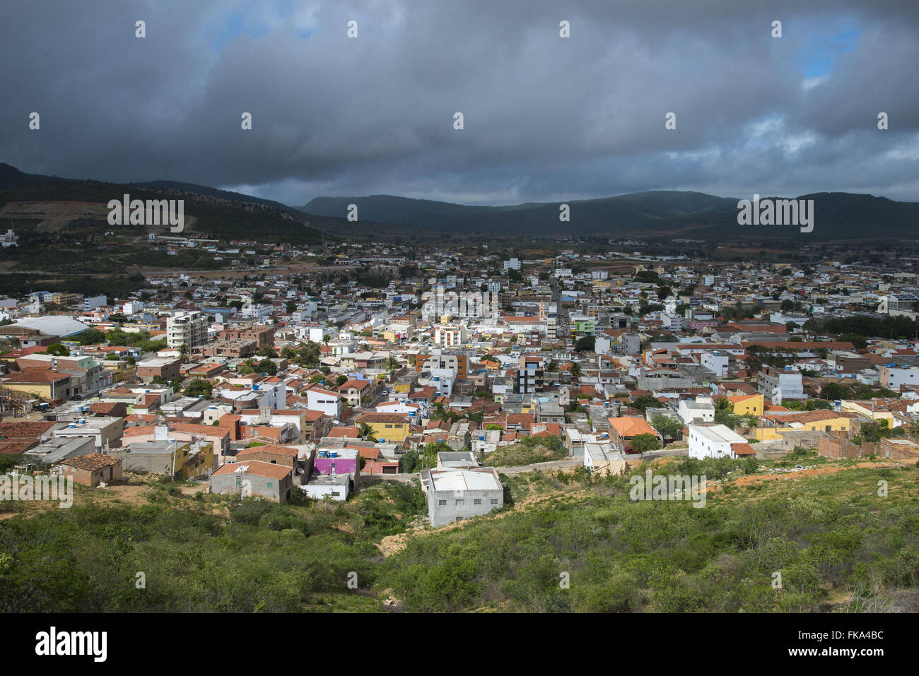 Panoramablick über die Stadt Stockfoto