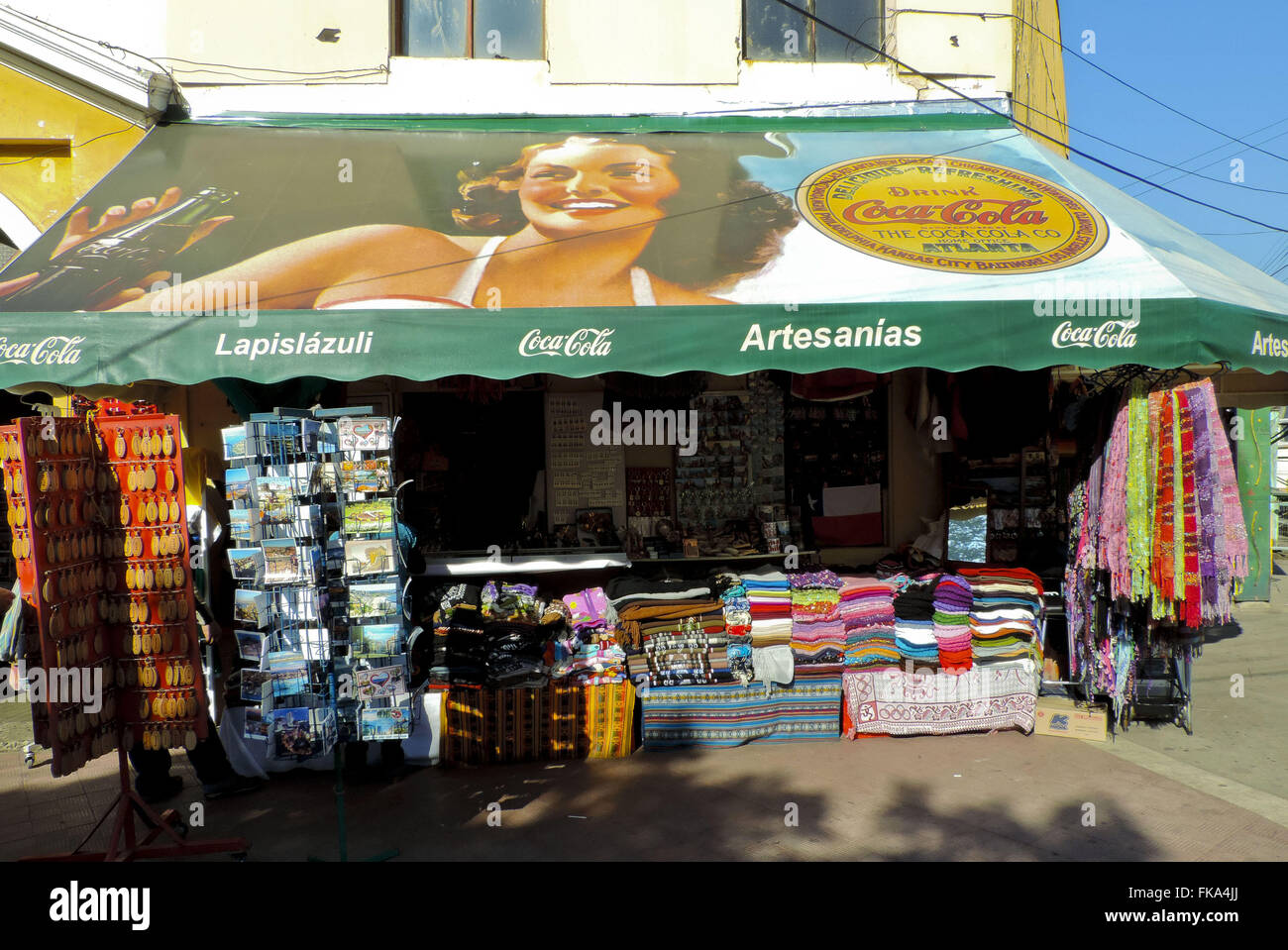 Commerce-Website, auf der oberen heben Artillería - Cerro Artillería Stockfoto
