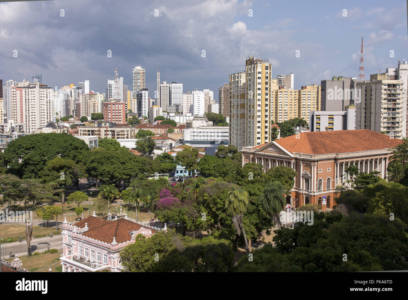 Frieden-Theater in Praca da Republica - Centro Historico Stockfoto