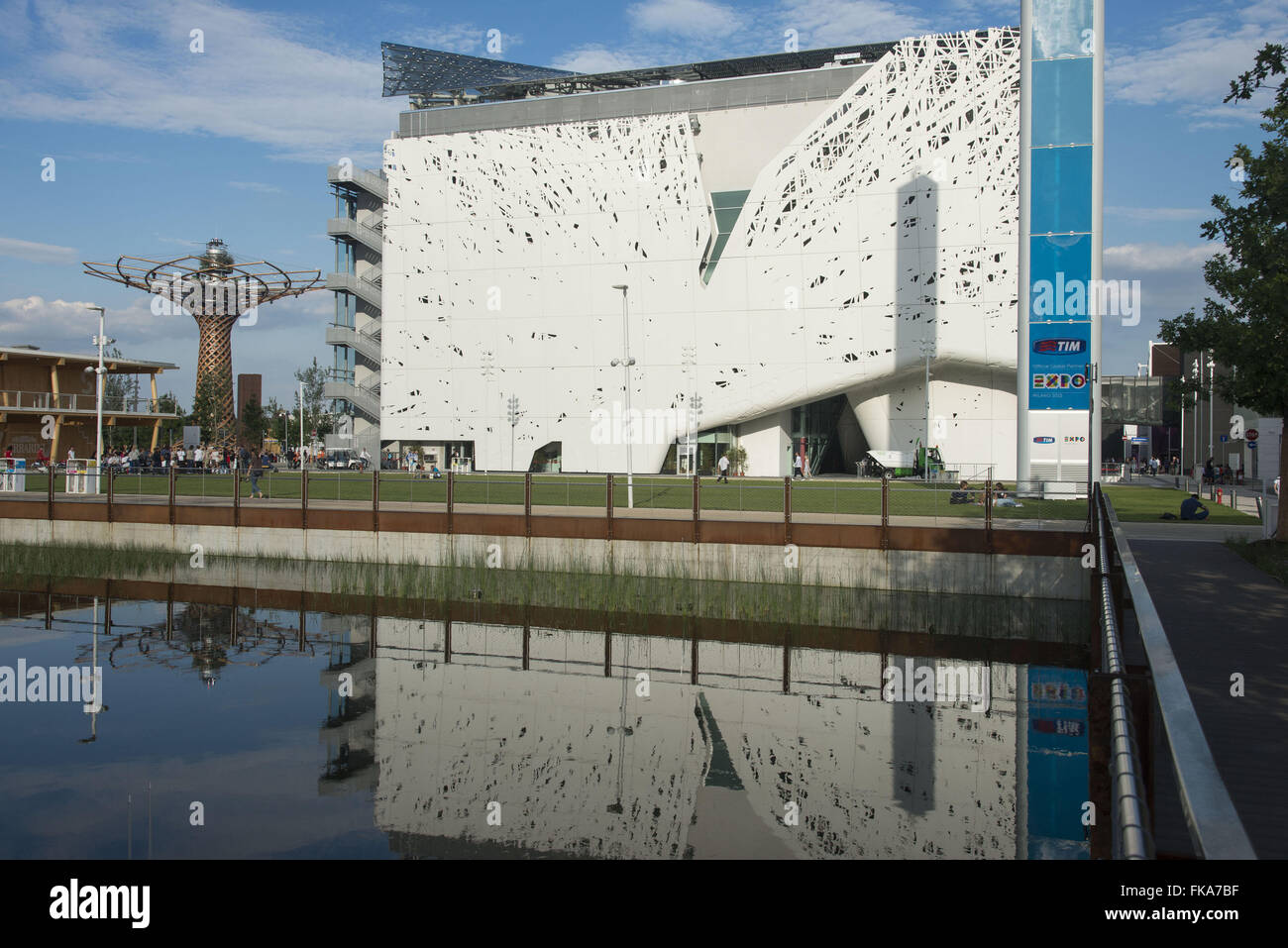 Pavilhão da Itália Na Expo Milano 2015 Stockfoto