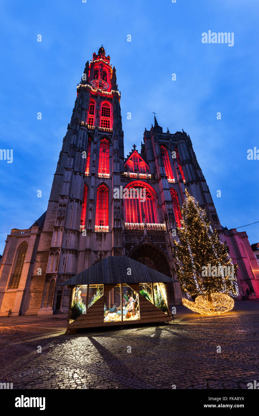 Kathedrale unserer lieben Frau in Antwerpen Stockfoto